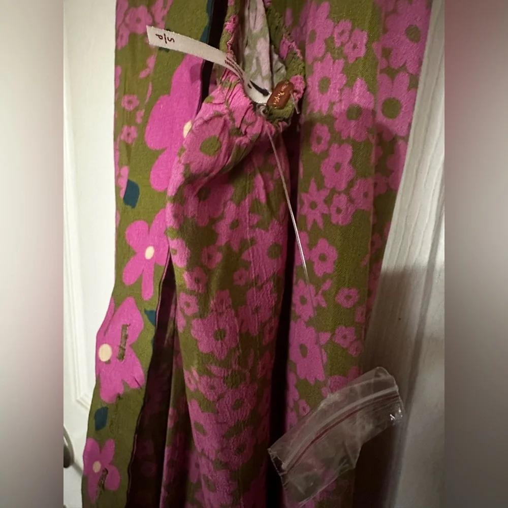 Free People Dewberry Printed Floral Sweetheart Maxi Dress Size Small NWOT
